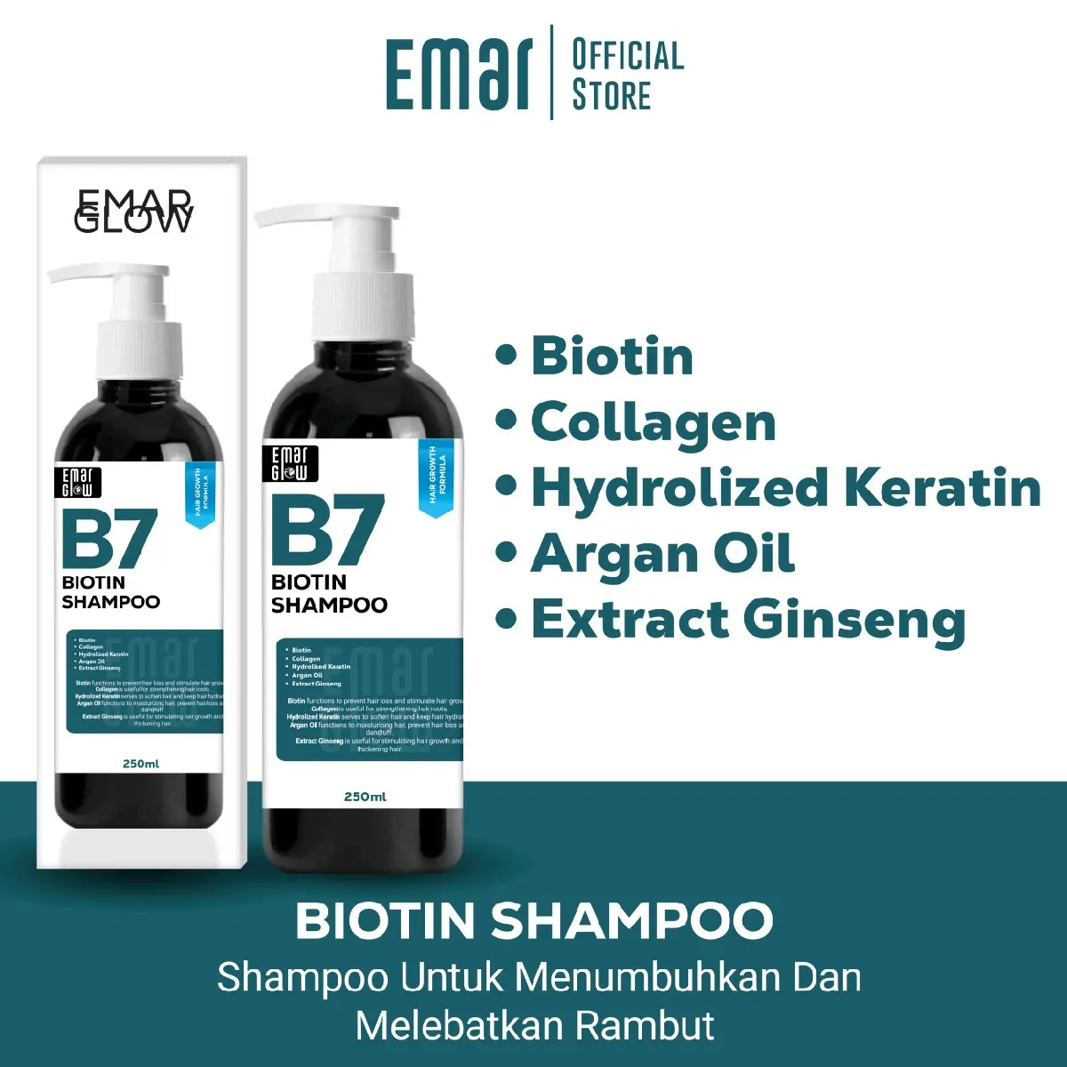 Shampoo Biotin, Menumbuhkan Dan Melebatkan Rambut