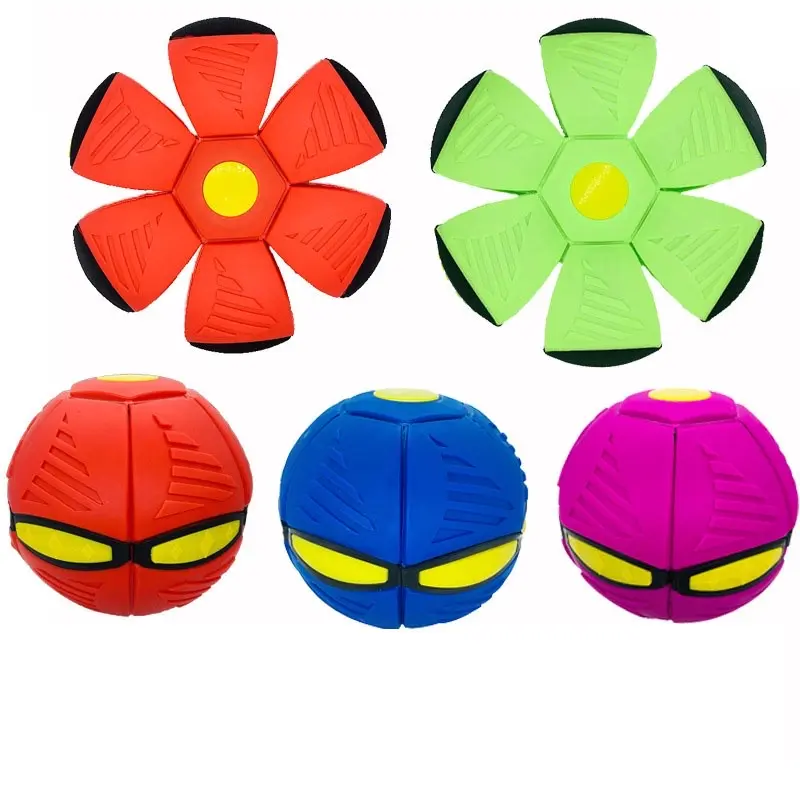 COD Bola UFO Magic Ball Loncat Mainan Anak - Bola Magic UFO Deformation Ball - Bola Magic Injak Ajaib Lampu plastik toys 7