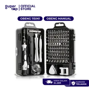 Obeng Set Lengkap 115in1 untuk Reparasi HP Laptop Elektronik