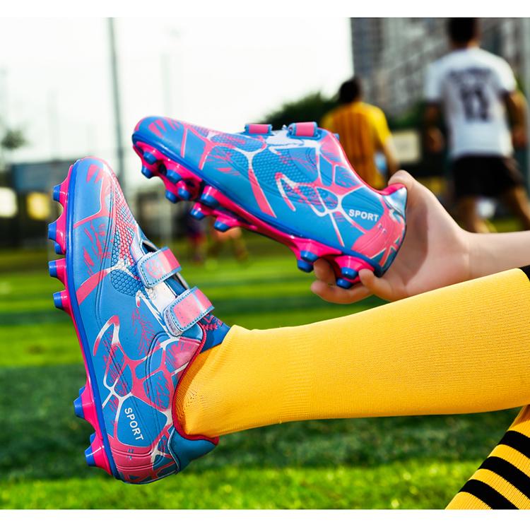 Product Introduction of Kids Soccer Shoes Boys Outdoor Sport Shoes TF/FG Cleats Training Anti Slip and Wear-resistant Girls Football Shoes Boots Size28-38 11
