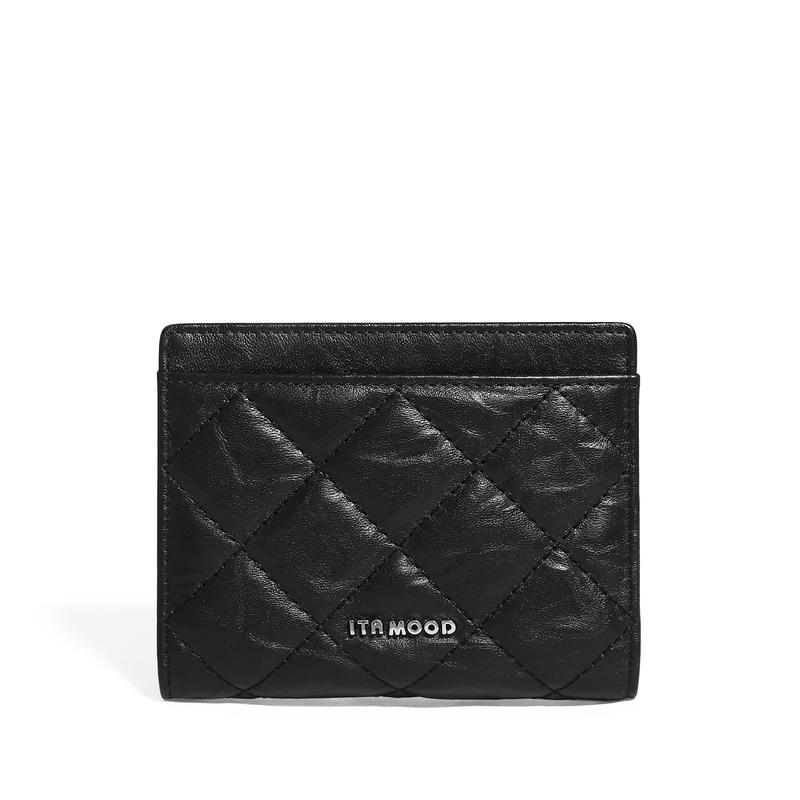 Product Introduction of ITAMOOD Genuine Leather Wallet Clutches Card Bag Integrated Anti Demagnetization Purse Short Women's Compact Zero Wallet 6