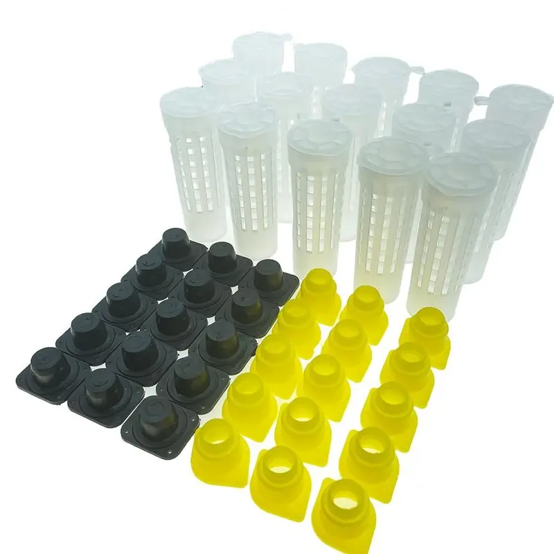 Lồng Nữ Hoàng Nuôi Ong, Cầm Tay Mini, Bền, Màu Trắng, Dụng Cụ Nuôi Ong, Lồng Cắn Ong, Vỏ Bảo Vệ Tế Bào Ong 0