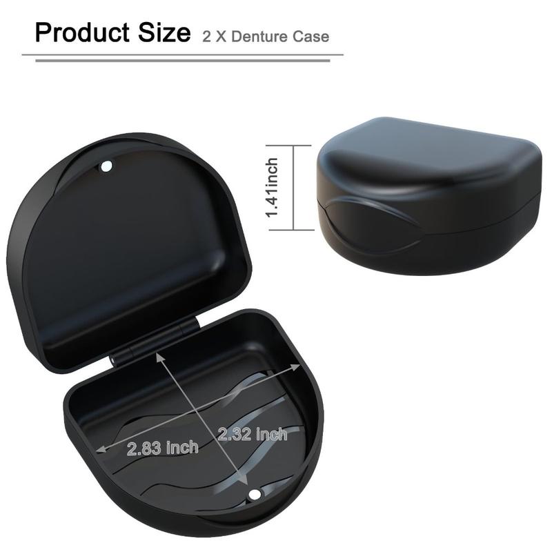 New Portable Enture Denture Storage Box Silicone Practical Tooth Socket Box Lightweight Orthodontic Braces Holder Organizer Box Travel 2