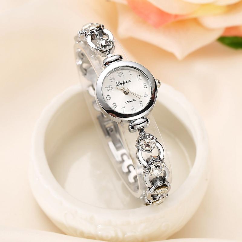Product Introduction of Đồng Đồng Hồ Cổ Điển Thanh Lịch Cho Nữ, Đồng Đồng Hồ Đeo Tay Thạch Anh Zircon Cho Nữ, Đồng Đồng Hồ Mặt Số Nhỏ Pha Lê Cho Nữ Watch Women 3