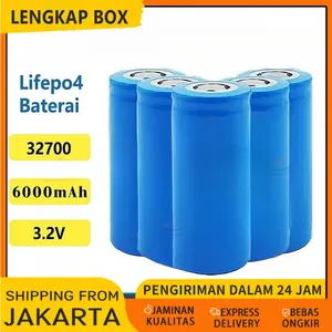 Baterai Battry LifePo4 32700 6000mAh 6Ah 3,2 Volt Silinder Cylinder 32700 6000mAh 6Ah 3,2 Volt Silinder Cylinder