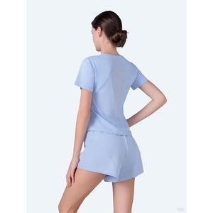 Pakaian Yoga, Ringan, Untuk Wanita, Kecergasan, Cepat Kering, Longgar, Pakaian Musim Panas, Lengan Pendek