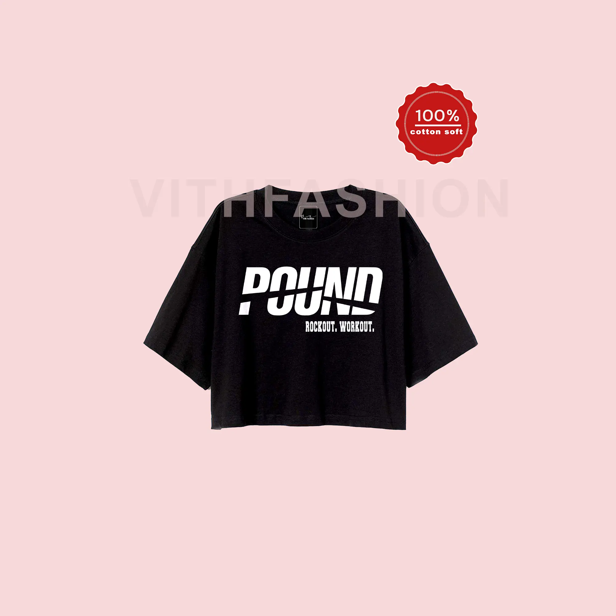 kaos croptop oversize pound fit Wanita T-Shirt Baju Atasan Katun