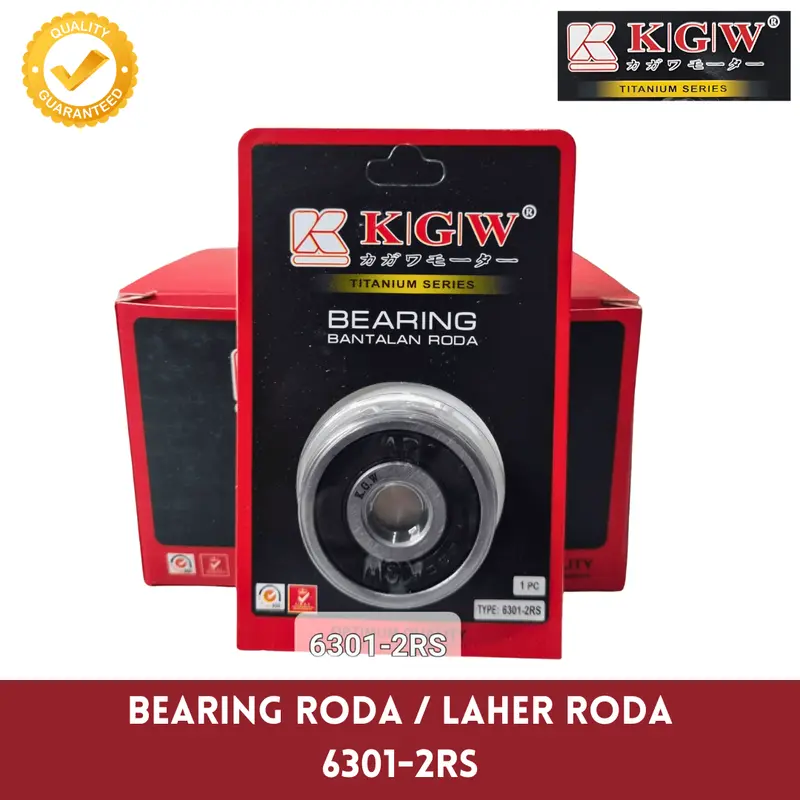 BEARING / LAHER RODA 6301 2RS KGW (Isi 10 Pcs / Dus)