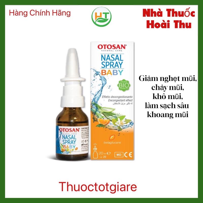 Xịt mũi Otosan Nasal Spray Baby ,giúp thông mũi,giảm nghẹt mũi ( Italy)