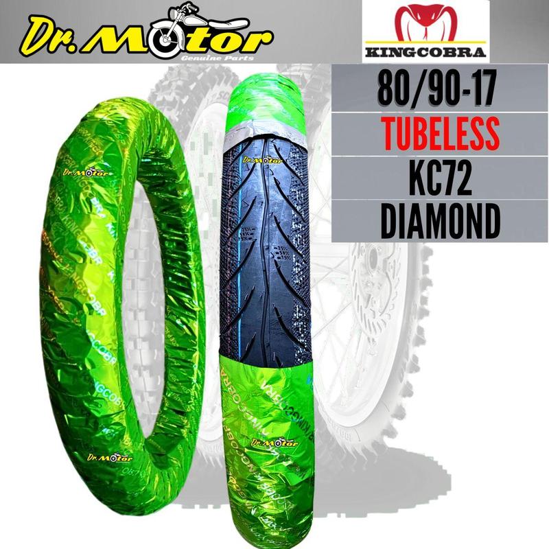 Product Introduction of KING COBRA KC72 17 Tubeless 70/90-17 80/90-17 Cutting MAXXIS Diamond 70 90 80 Tyre Tire Roda Tiubless Tube Less 26