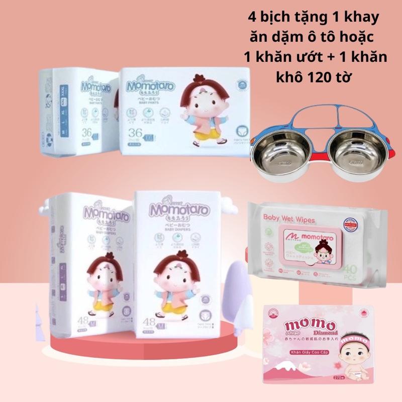 [ GIÁ TỐT_ ĐỦ TEM PHỤ _ KHÔNG QUÀ] 2 bịch momotaro tã/ quần đủ size chính hãng Cho Bé
