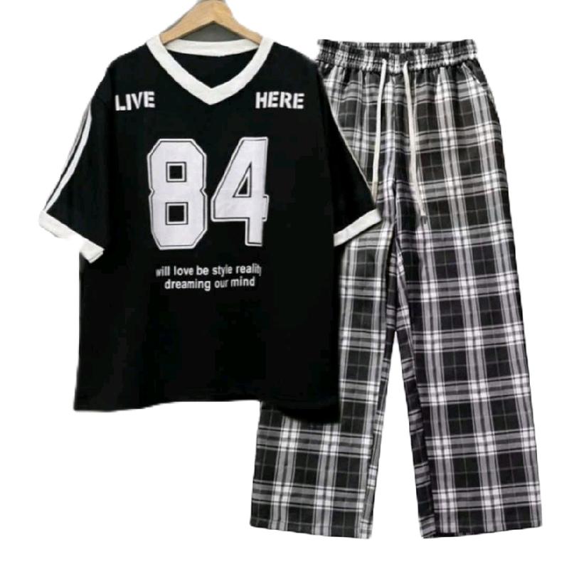 Tổng Hợp Bộ Quần Ống Rộng +Mix Áo Phông Số 84 Unisex Form Thụng Chất liệu Cotton và Da Cá Siêu Đẹp 7