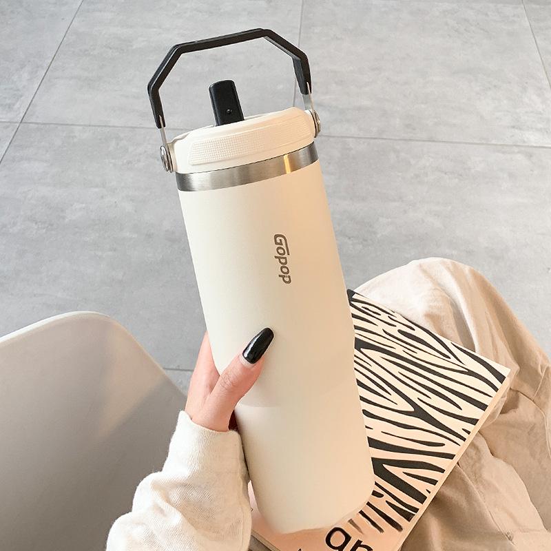 Product Introduction of Ice Cup 304 Stainless Steel Water Cup Good-looking Portable with Straw Car Mug Drinkware Flasks Tumbler Bottles Bottled Water Bottles Insulated Gradient Color Gradient Color Gradient Color Frosted Teapot Rechargeable Electric Protein Shaker Bottle 10