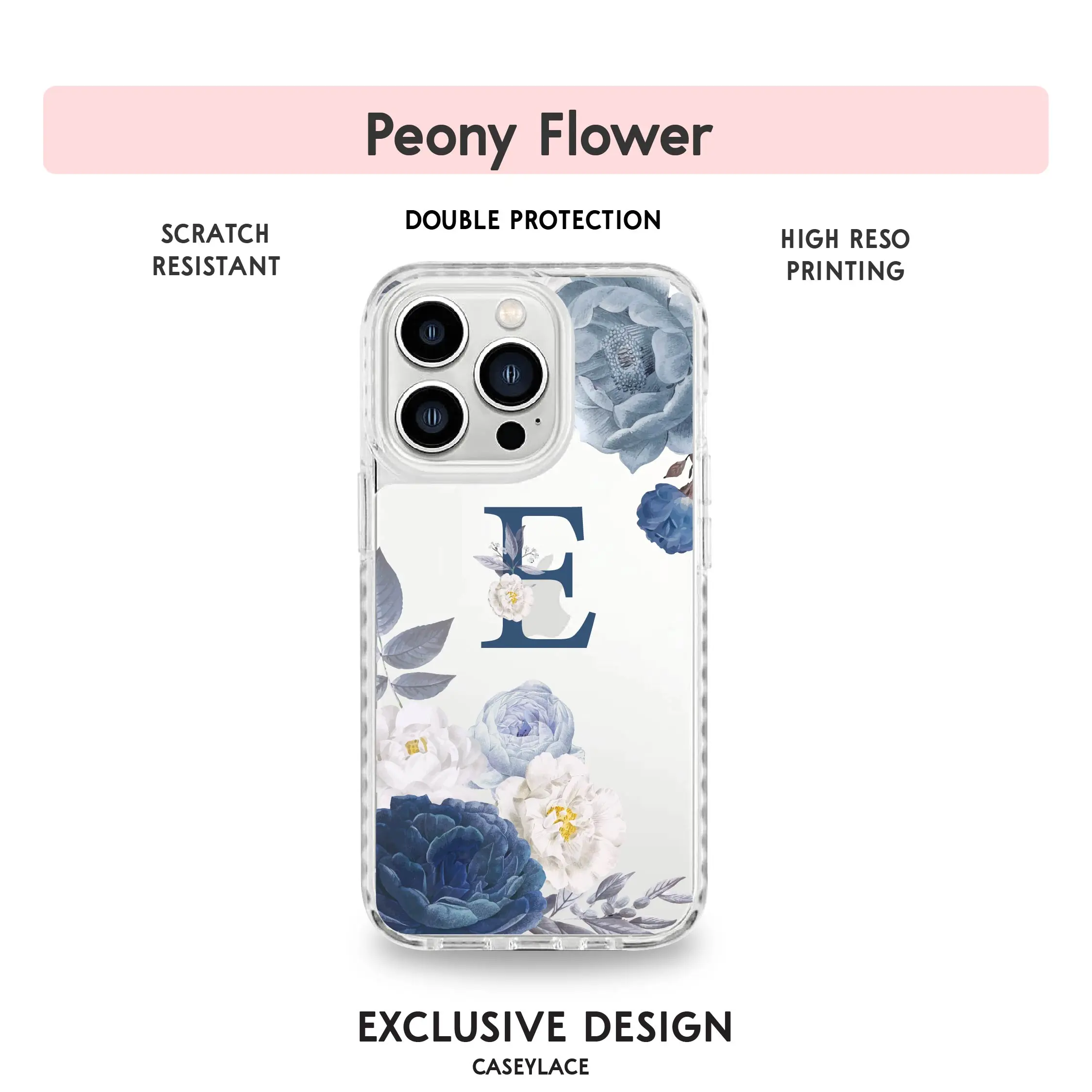Fuze Acrylic Case Peony Flowers Collections