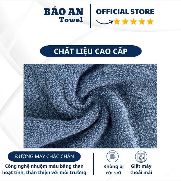 Khăn Tắm, Mặt, Gội  với sợi bông cotton dày thấm hút tốt, không ra màu, không xù lông Nhà Tắm 3