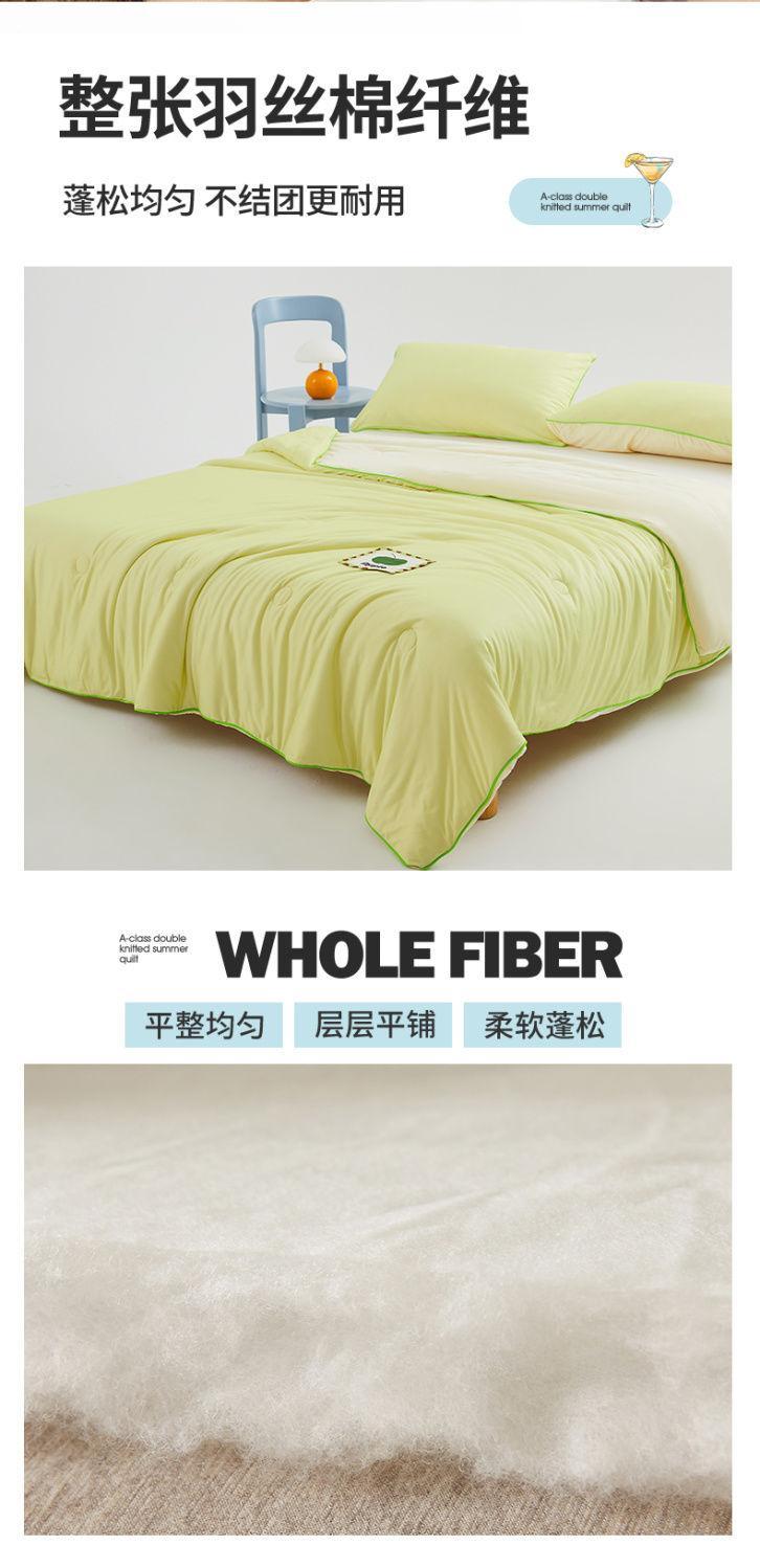 Product Introduction of 2025 Watermelon Summer Quilt Air Conditioning Quilt Ice Cream Quilt Core Ice Silk Single Double Summer Thin Quilt New Washable Machine Washable 6