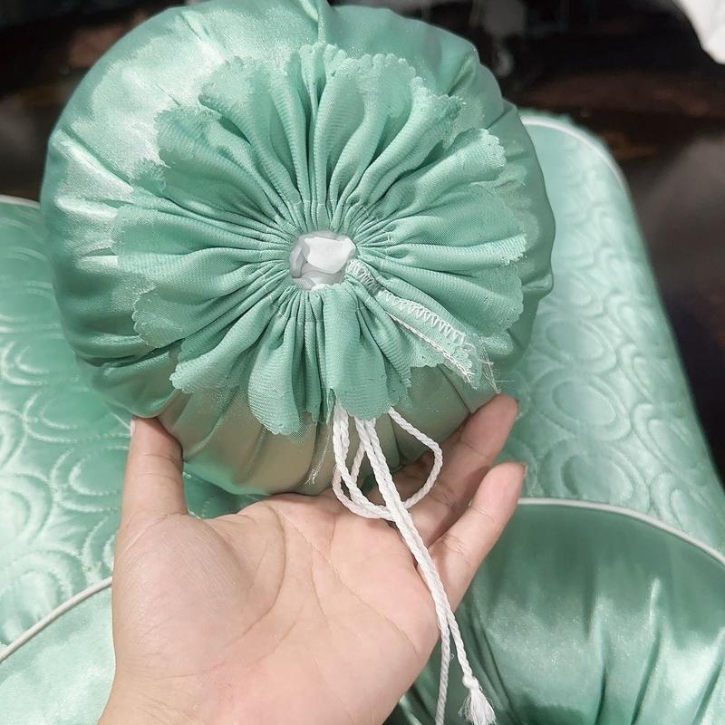 Gối kê chân lụa spa cao cấp đủ màu 0