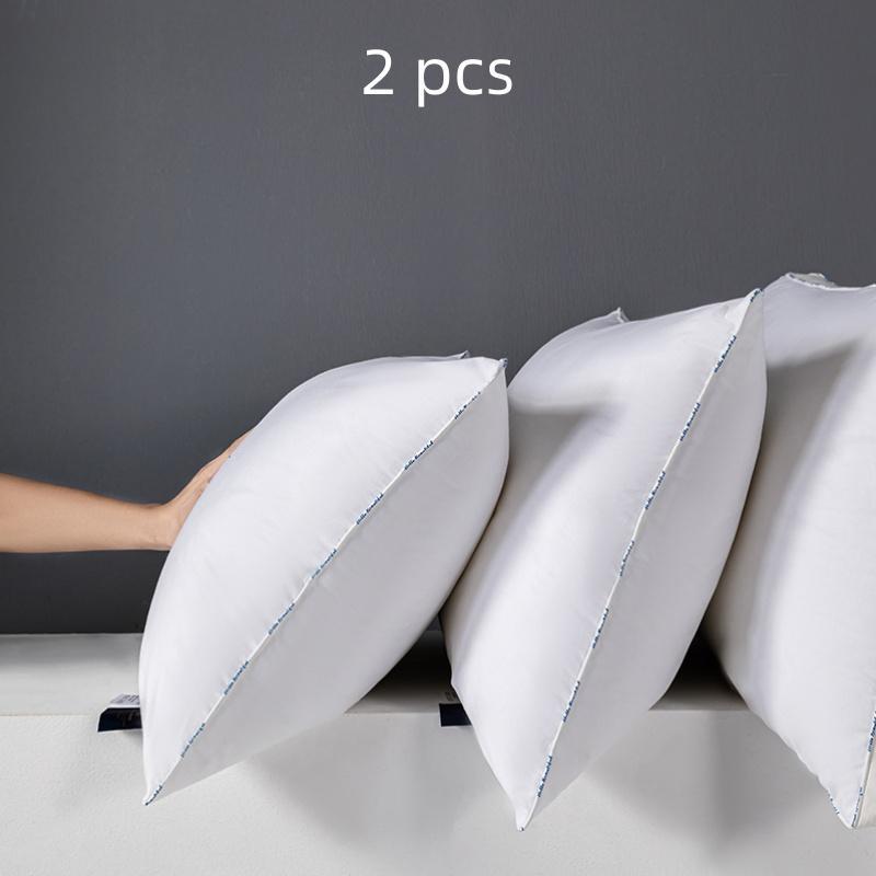 Product Introduction of Solid Color Pillow Insert, 2 Counts Modern Simple Skin-friendly Comfortable Pillow Core, Bedding Supplies for Home Hotel Dormitory 4