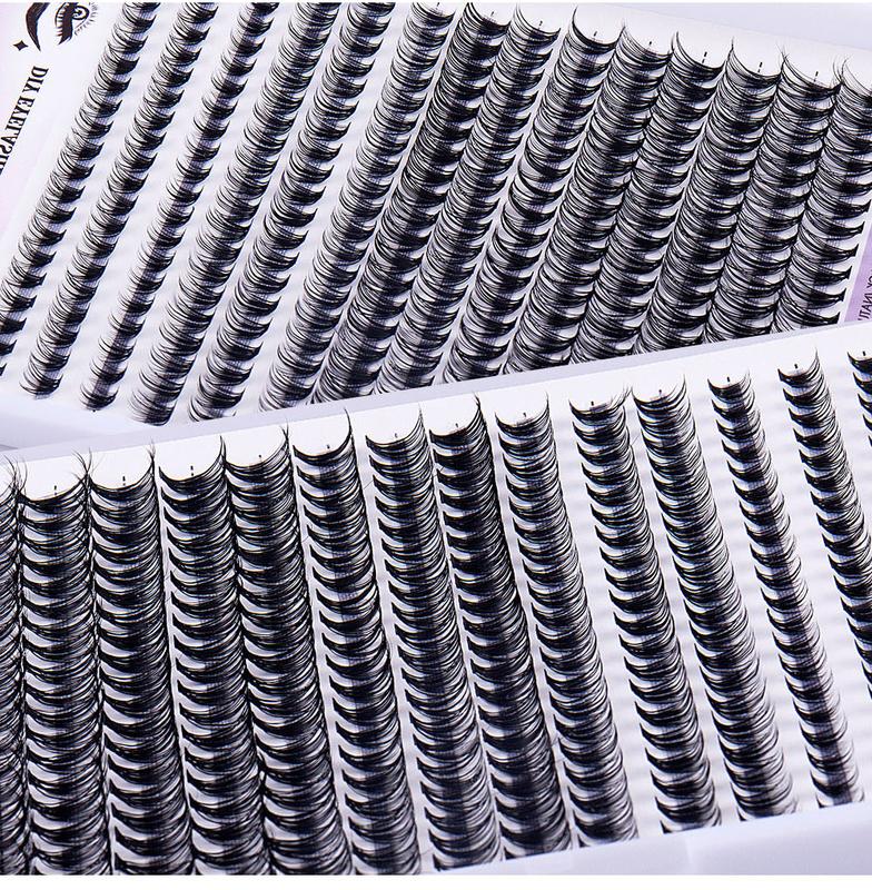 Product Introduction of European and American Thick Large Displacement 280 Clusters D Curved DIY Eyelash Segmented Single Cluster Grafting False Eyelashes 5