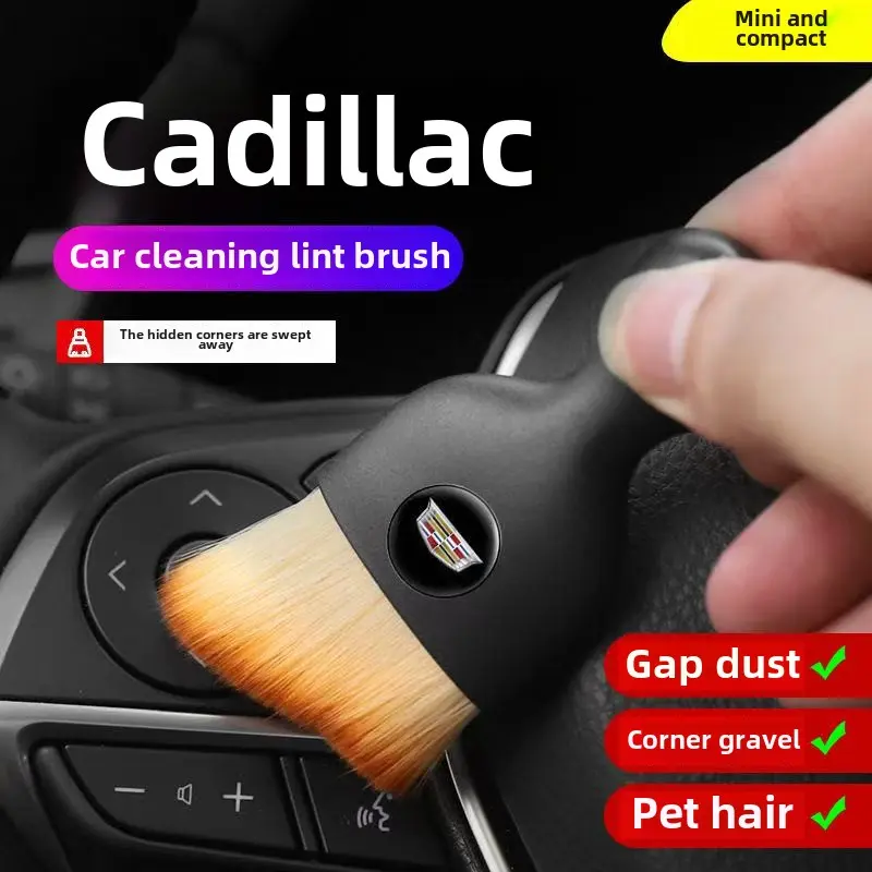 Car interior cleaning tool suitable for Cadillac CT5 XT5 XT4 XT6CT6 dust removal air conditioning outlet soft bristle brush gap dust removal brush