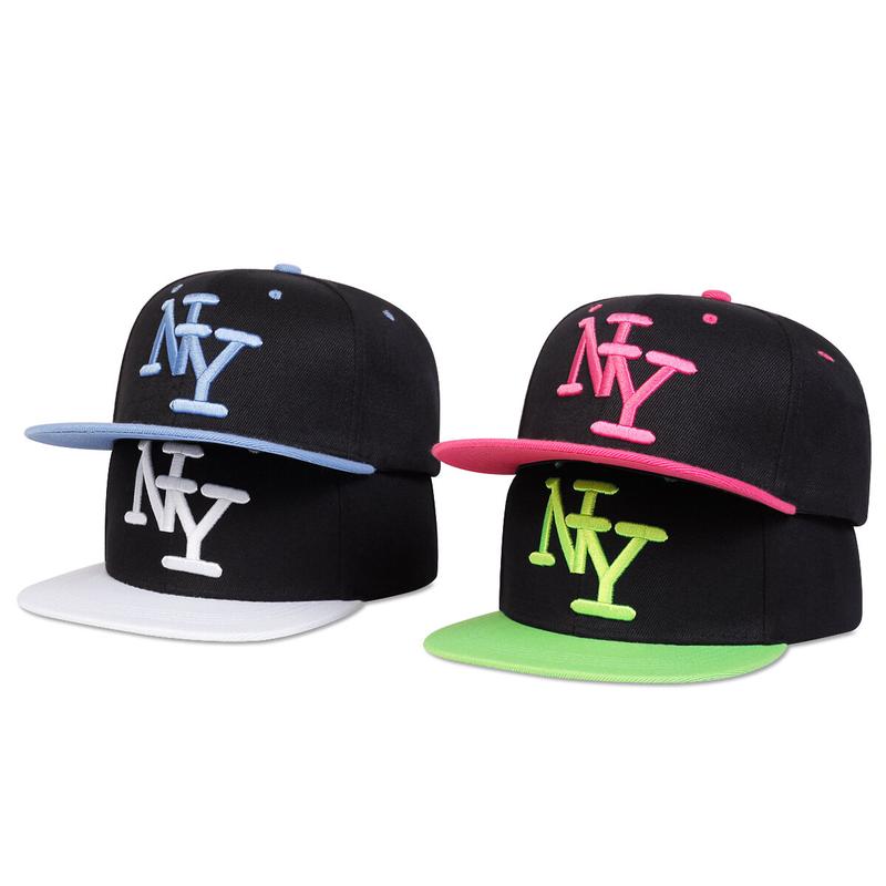 Mũ hip hop thêu chữ NY, unisex, có thể điều chỉnh, mũ bóng chày thường ngày.…