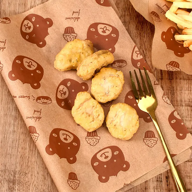 Giấy Đóng Gói Bánh Sandwich, 100 Chiếc, Cấp Thực Phẩm, Không Chứa BPA, Chống Dầu, Thích Hợp Cho Bánh Mì, Bánh Mì Kẹp, Khoai Tây Chiên, Dụng Cụ Làm Bánh, Giấy Dầu 5