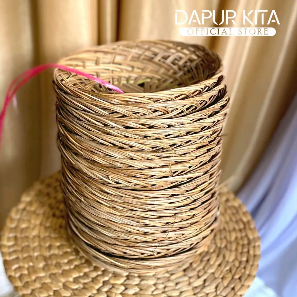 Piring Anyaman 20 Pcs Piring Lidi Anyam Bambu Piring makan piring rotan piring bambu piring rotan lidi piring warung piring murah piring lidi grosir Kitchenware