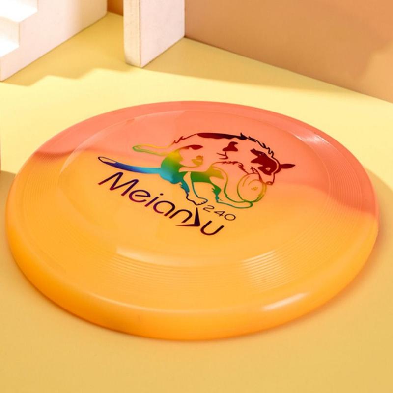 Fashion 24cm Pet Flying Discs Bite Resistant Soft Dog Throwing Type Toy Luminous Interactive Dog Toy For Training 7