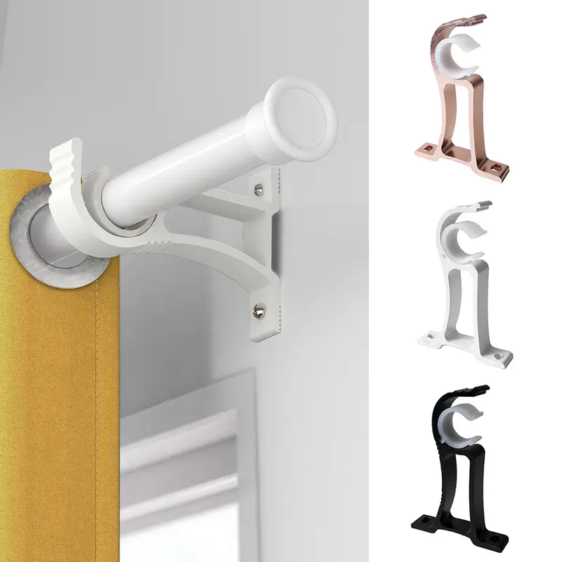 Giá Đỡ Thanh Treo Rèm, Hợp Kim Nhôm Dày, Móc Lắp Đặt Thanh Treo Rèm Trần Nhà, Giá Treo Tường Rèm Phòng, Vật Liệu # 458682 2
