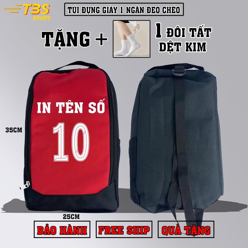 Túi Đựng giày 1 ngăn TĐG001, in tên số miễn phí, 3 màu, túi xách Đeo chéo, thời trang thể thao, đi học, đi làm, đi chơi, xu hướng hiện Đại, túi unisex, sport balo cầu tuide giay dabanh