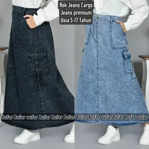 CARGO ROK ANAK PEREMPUAN MODEL TERBARU JEANS PREMIUM