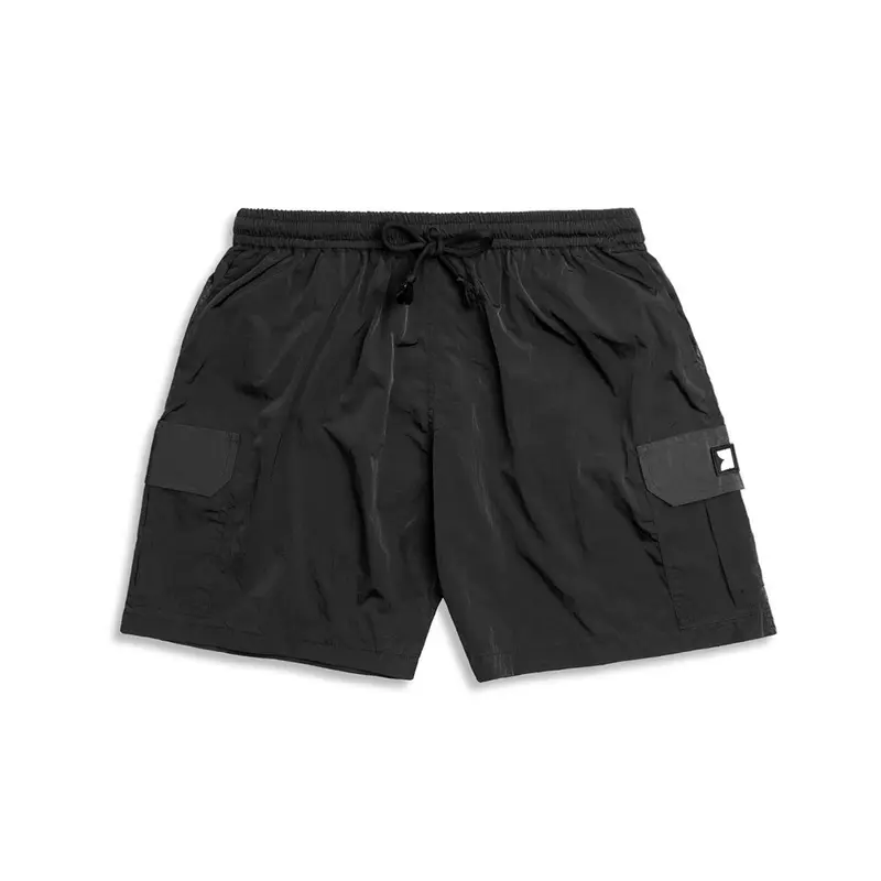 short pant cargo nylon black black wf Celana Pendek
