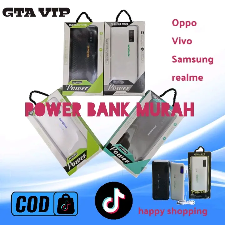 Powerbank led sasmung 99000 mah powerbank 2 usb universal bahan halus