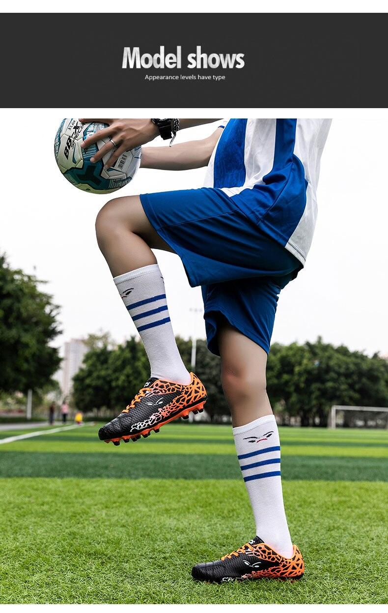 Product Introduction of Professional soccer shoes kids football sneakers men women adult cleats grass training Sports futsal shoes 31