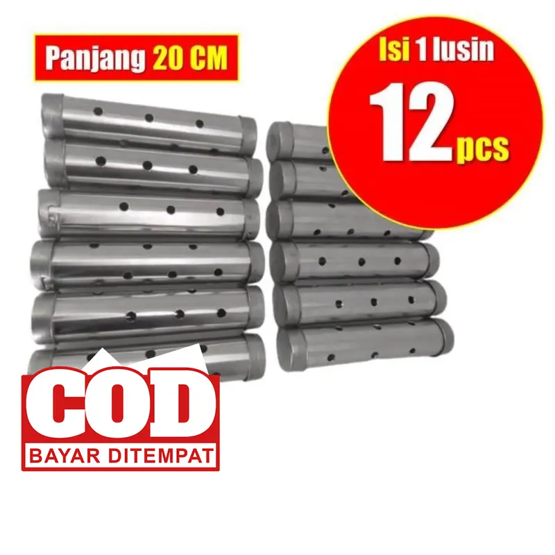 Cetakan Lontong Isi 1 Lusin (12pcs) Tahan Karat Tidak Mudah Penyok Stainless Steel 0