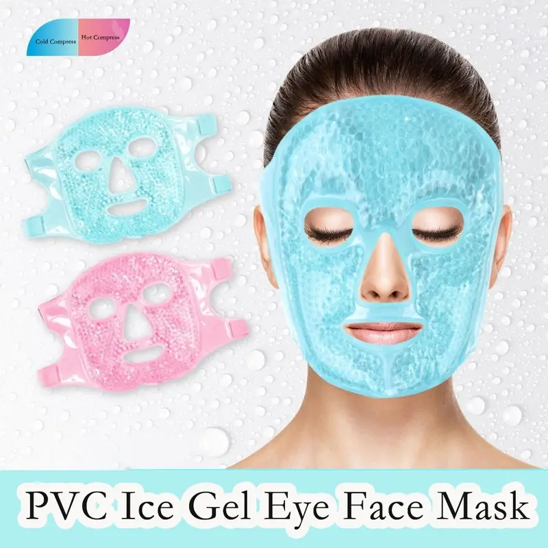 Mặt Nạ Mắt Và Mặt, Gel Làm Mát, Giảm Mệt Mỏi, Hạt Gel, Nén, Có Thể Tái Sử Dụng, Mặt Nạ Ngủ, Nhiệt Lạnh Và Nóng Giảm Bọng Mặt, Túi Đá Ngủ, Thích Hợp Cho Phụ Nữ, Spa 1