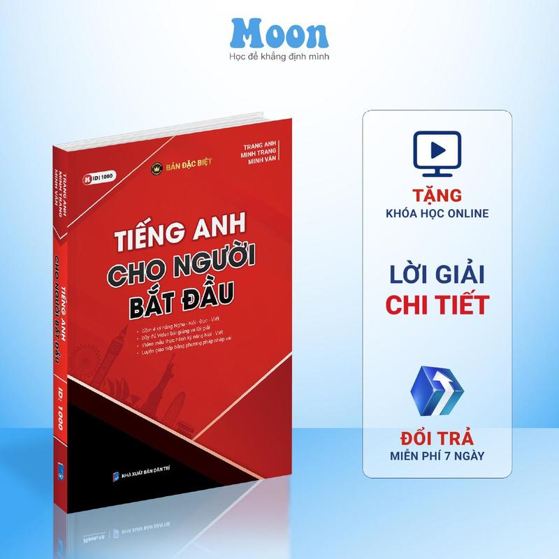 Sách Tiếng anh cho người mới bắt đầu Moonbook