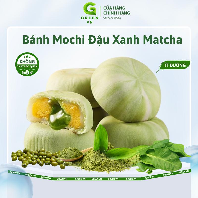 Bánh Mochi Đậu Xanh Matcha Green Vn Thơm Ngon Ít Đường Không Chất Bảo Quản Ăn Liền Không Cần Chế Biến Túi 250g 500g 1kg Đồ Ăn Vặt Snack