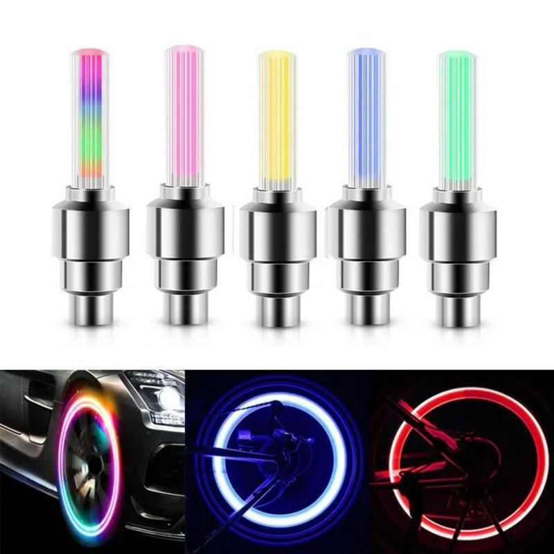 Đèn LED Nắp Van Lốp, Đèn Lung Linh Neon, Đèn Cảnh Báo Ban Đêm, Lốp Chống Nước, Đèn Bánh Xe Thông Dụng Phụ Kiện Xe Hơi, Xe Máy, Xe Đạp