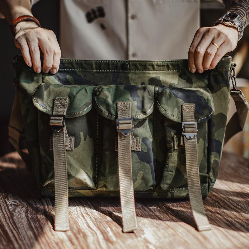  Túi Messenger Chiến Thuật MADEN Thiết Kế Camo Túi Đeo Chéo Và Đeo Vai Dung Tích Lớn Thích Hợp Để Tập Luyện Ngoài Trời Và Đi Phượt Túi Xách Tiện Ích Trong Rừng Campcore Bền Và Chức Năng 