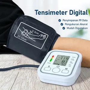 【Standar WHO】Tensimeter Tensi Meter Pengukur Tekanan Darah Blood Pressure Monitor Portable Digital Alat LCD