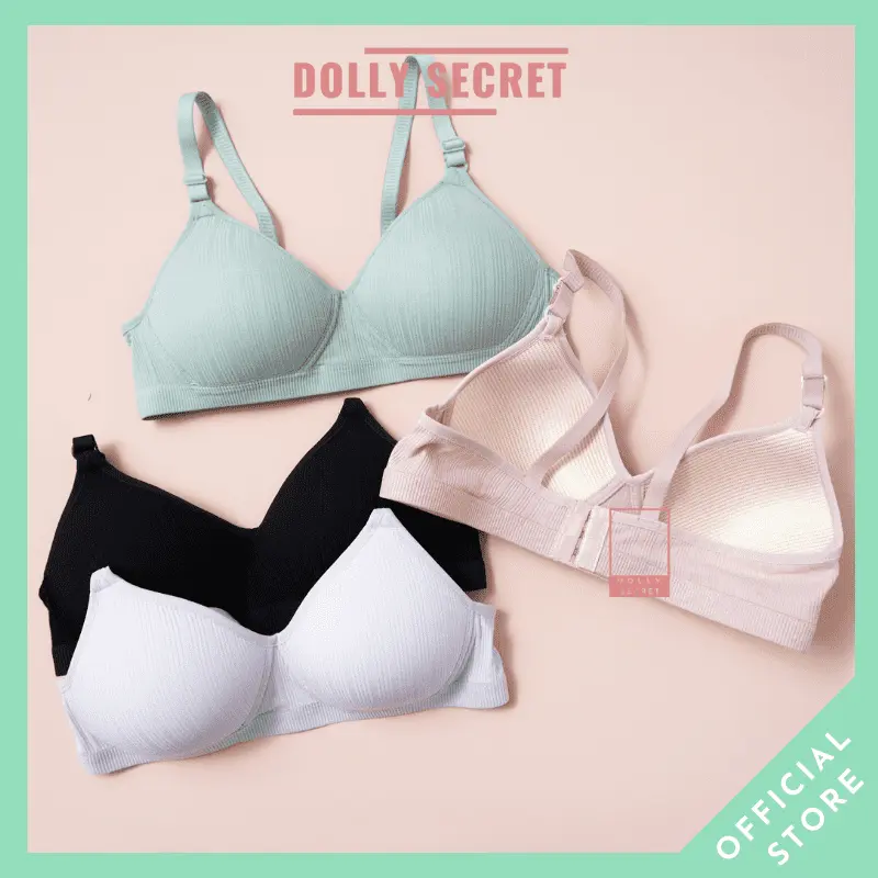 Áo lót nữ không gọng đệm mỏng su đúc mát chất len tăm DOLLY SECRET A09 Jean Voan Top 0