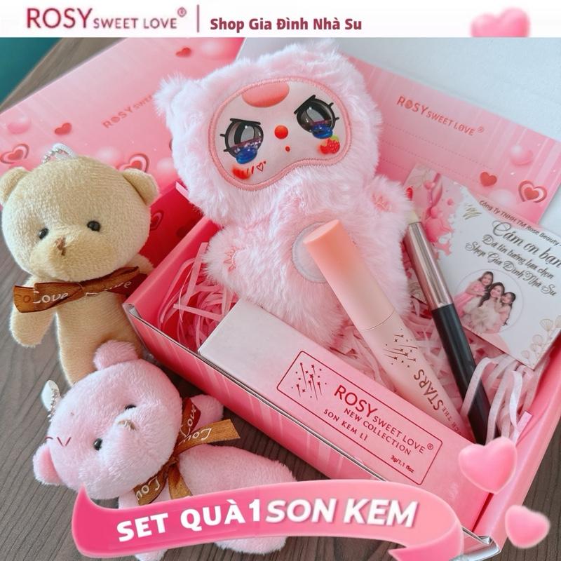 [SET QUÀ 20/10 “Dễ Thương”]  1 SON KEM LÌ  Rosy Velvet Tint siêu lì, mềm mịn môi , không chì an toàn cho Bầu