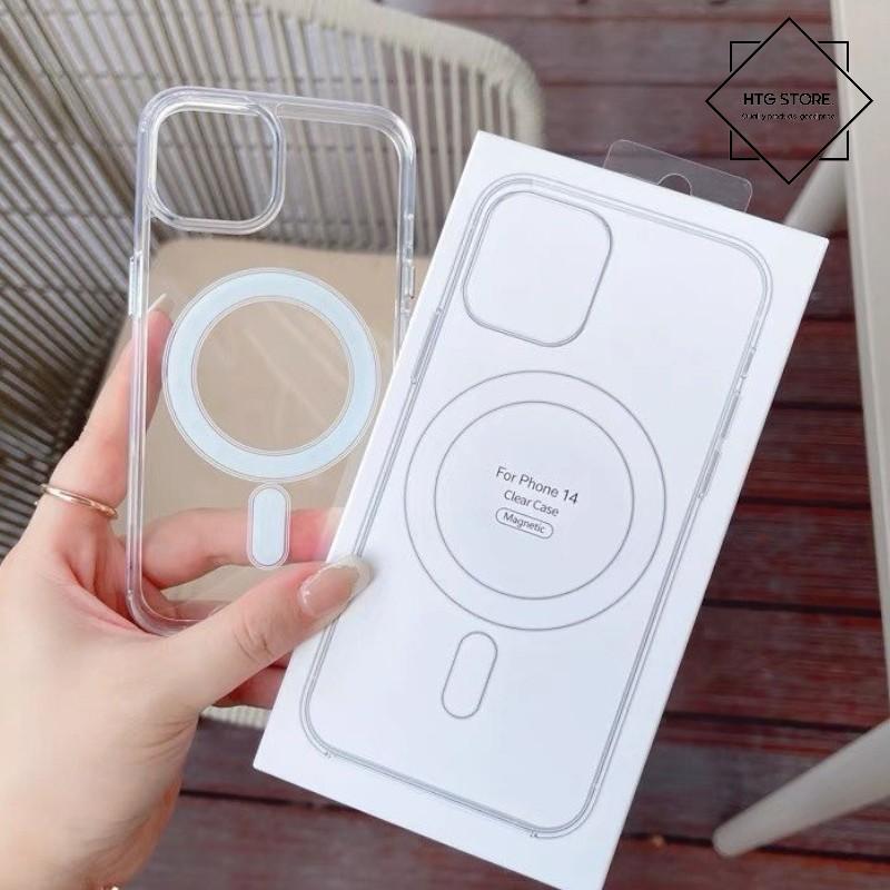 ỐP LƯNG OEM Trong suốt điện thoại di động có sạc MagSafe nắp lưng FULL MÃ IP CHỐNG VA ĐẬP