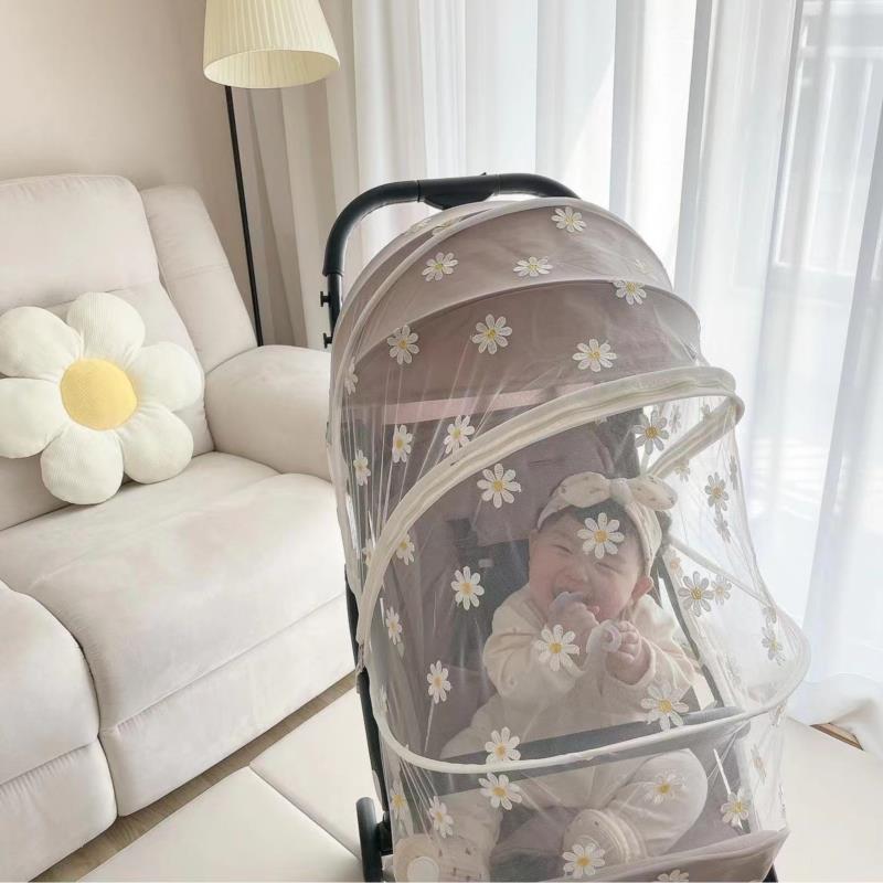 Product Introduction of NEW Summer Mosquito Net Baby Stroller Pushchair Mosquito Insect Shield Net Safe Infants Protection Mesh Stroller Accessories 6