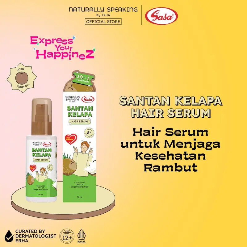 Naturally Speaking x SASA Santan Kelapa Hair Serum 50ML 0