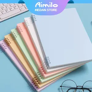 Aimilo - Notebook A5 Penutup Tahan Air Buku Diary Aesthetic 40 Lembar Buku Catatan Buku Note