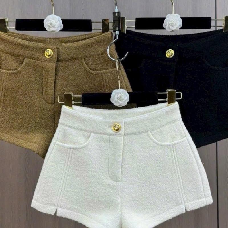  TATTA Jeans | 9887 Quần Sooc Dạ Ép Xù Hack Dáng Cao Cấp Hàng QCCC Loại 1   3 màu   Nữ Women Pants Khuy 