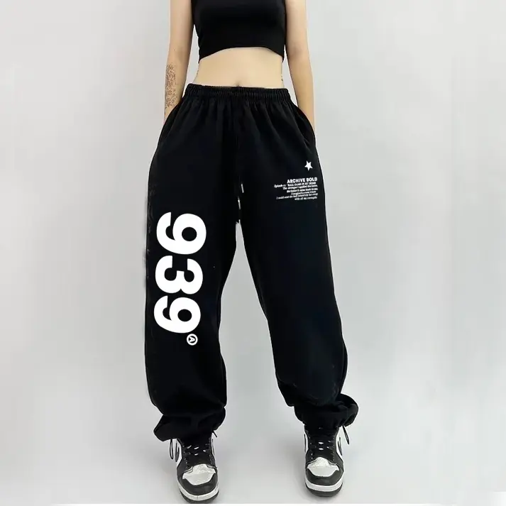 Quần Maillard In Chữ, Thời Trang Mới, Phong Cách Hip Hop, Thích Hợp Cho Thể Thao, Khiêu Vũ Và Jazz, Phong Cách Mỹ, Quần Hiphop, 939 Nữ Pants Women