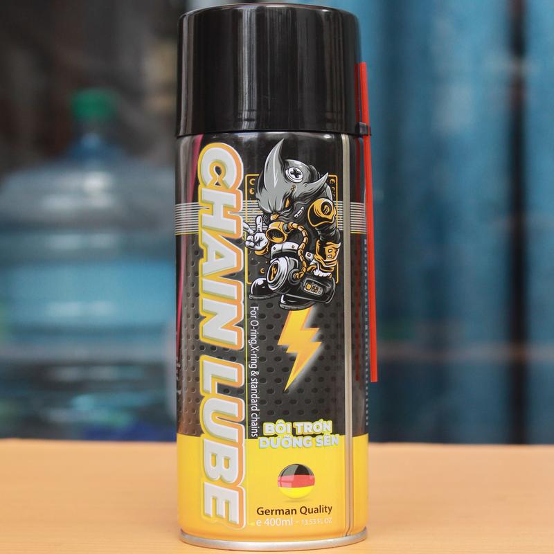 Chai xịt bảo dưỡng sên ,bôi trơn chống kêu rít ít văng Sprayking Chain Lube 400ml